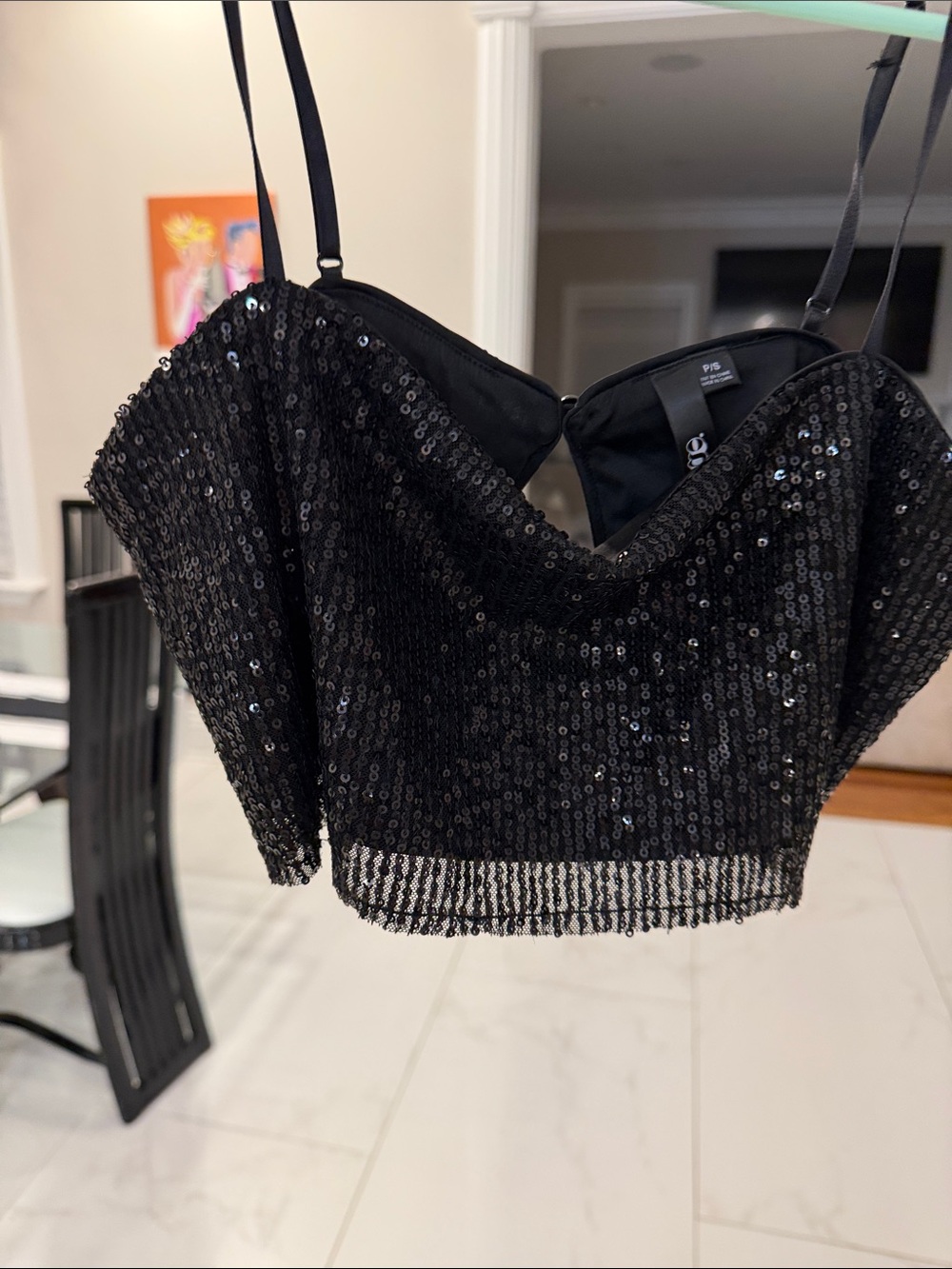 Sexy sequin top
